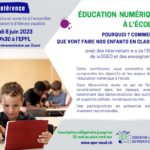 Conférence : éducation numérique à l’école